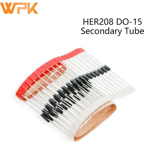 20Pcs Fast Recovery Rectifier Diode Kit HER208 HER204 HER207 HER203 HER202 HER205 Electronics Components Sets 2A 800V DO-15