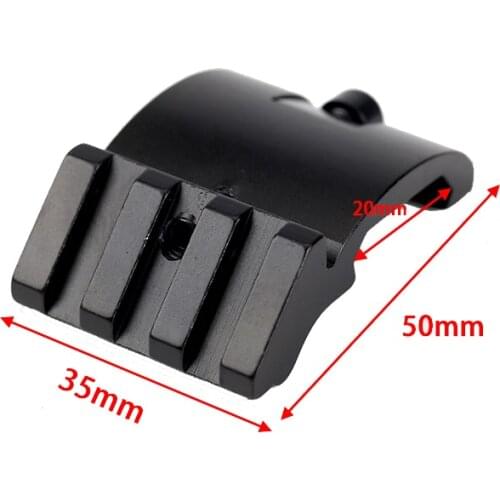 45 Degree Offset Side Picatinny Weaver Gun Rail Mount For Red Dot Scope Sight Flashlights 3 Slot 20mm Adapter Low Profile Huntin