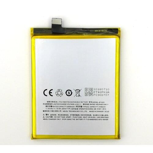 New Original 3100mAh BT42C Battery For Meizu M2 Note Mobile Phone High Quality Battery+Tracking Number