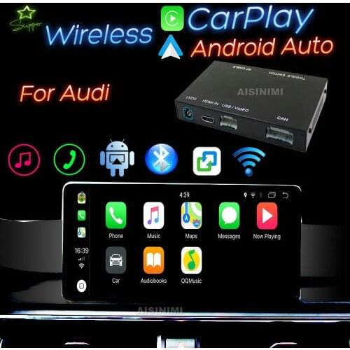 Aisinimi For Audi Q2 Q3 Q5 Q7 A1 A3 A4 A5 A6 A7 A8 MMI IOS Wireless Apple Carplay Android Auto Module Air play