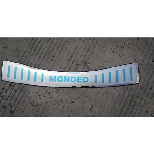 Car styling stainless steel Rear Bumper Protector Sill Trunk Tread Plate Trim for Ford Mondeo 2013 2014 2015 2016 2017 2018