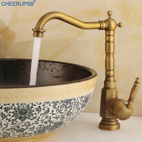 Bateria Zlewozmywakowa Bathroom Deck Mounted Nickel Faucet Antique Gold Mixer Tap Black Basin Faucet Brass Chrome Copper Taps K5