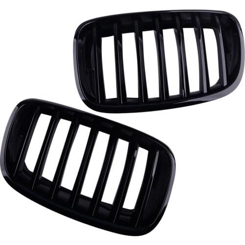 Beler 51137157687 51137157688 51137305589 51137305590 51137185223 2Pcs Front Grill Kidney Fit for BMW X5 E70 X6 E71 Hybrid E72