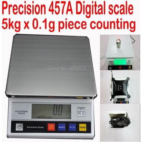Free shipping 5kg x 0.1g Jewelry Gram Gold Silver Coin Balance Weight Digital Scale with Counting Function, bench Scale Balance