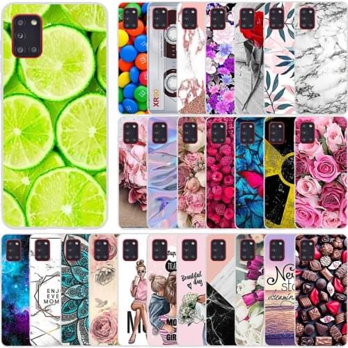 Case for Samsung Galaxy A31 Case For Samsung A31 A 31 SM-A315F Phone Cover Silicone Soft TPU Coque Full 360 Protective Bumper