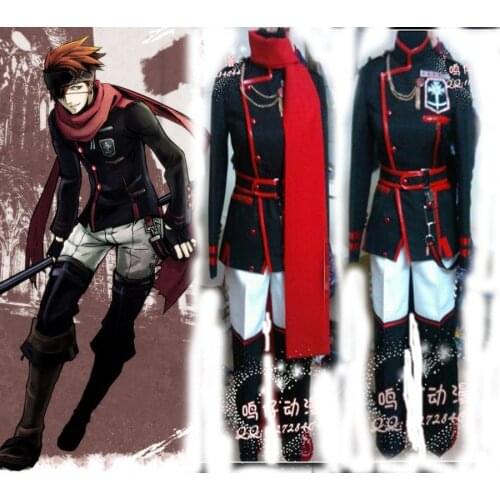 D.Gray-man Lavi Cosplay Costume top+pant for party