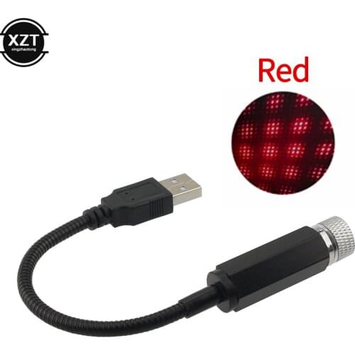 Car Decoration Lamp Galaxy Car Roof Star USB Light Interior Mini LED Starry Laser Romantic Atmosphere Ambient Projector