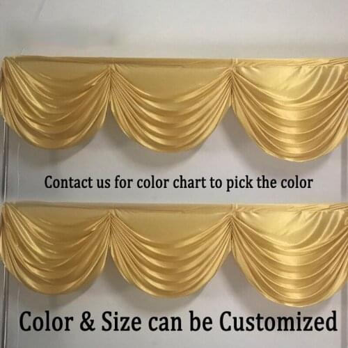 Wedding Backdrop Curtain Swag Stage Background Drapery Table Skirt Swags for Event Party Valance Drape Panel Decoration