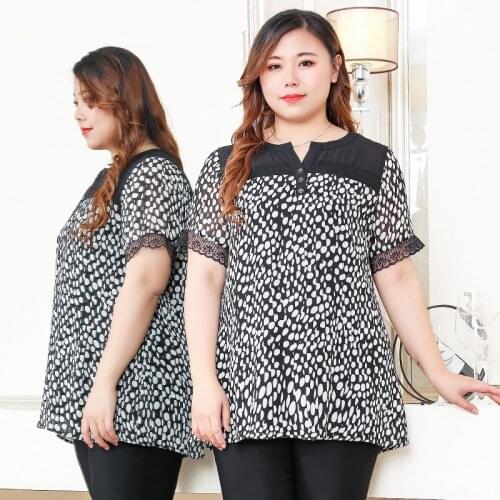 Short Sleeve Women Tops Short Sleeve Polka Dot Woman Blouses Casual Outerwear Blusas Mujer De Moda T59T043
