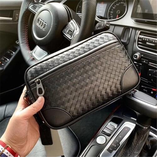 Kaisiludi handbags leather woven envelope bag new hand grip bag fashion hand bag