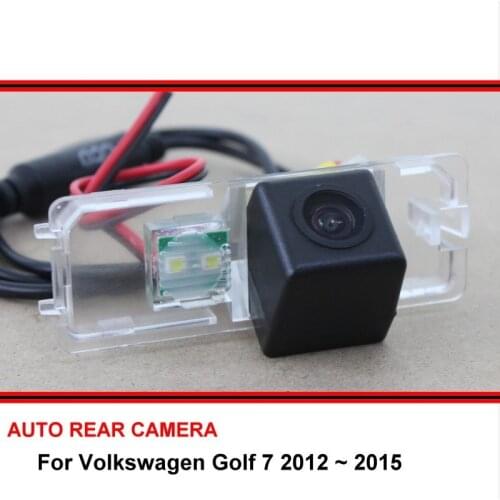 For Volkswagen Golf 7 Golf7 2012~2015 Night Vision Car Reverse Backup Rearview Parking Wide Angle Rear View Camera HD CCD
