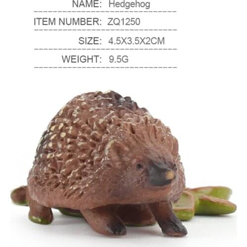Realistic Animal Figures Model Hedgehog Figurines Miniature Gift for Kids