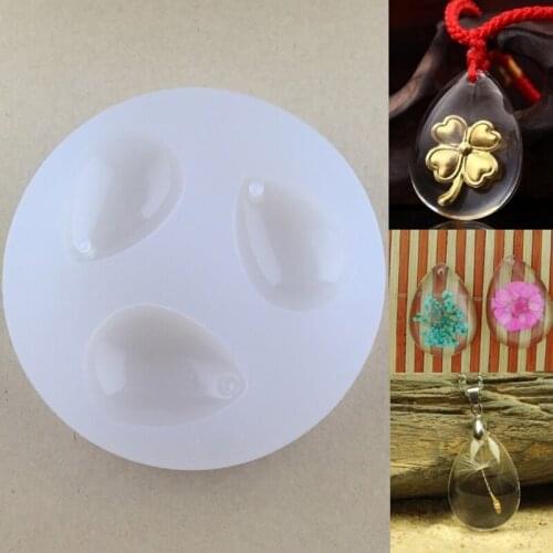 DIY Silicone Pendant Water Drop Gem Mold Resin Casing Craft Making Tool Jewelry 53CA