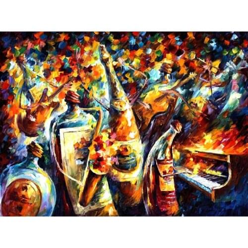Still Life Modern paintings with Palette knife art oil on Canvas Wine bottles band Handmade high quality