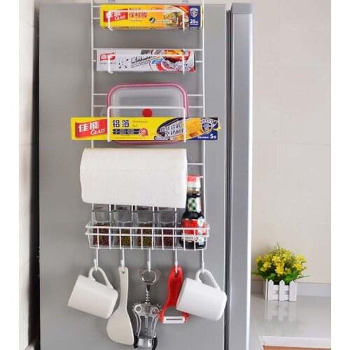 Refrigerator Rack Side Shelf Sidewall Holder Multifunctional Kitchen Supplies Organizer Household Multi-layer Fridge Storage