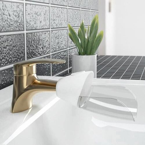 Faucet Extender Rounded Corners Detachable PP Flat Water Tap Extender for Toddler