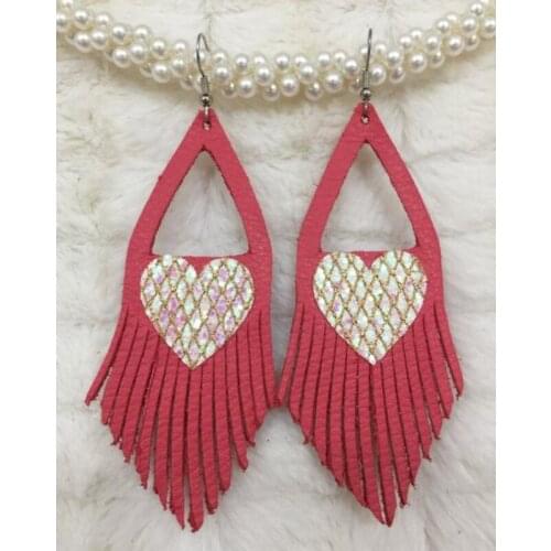 Japan Steel Blade Leather Die Cut Earring with Tassel Decor Shape Pendant Template Pattern DIY Handmade Cutter Earring Supplies