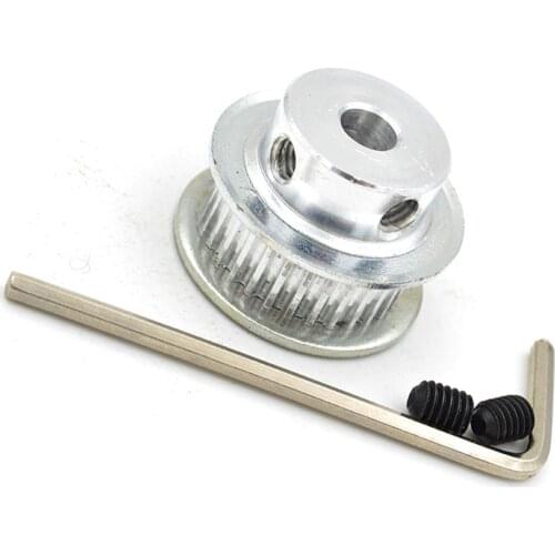 GT 36 Teeth 2GT Timing Pulley, Bore 5/6/6.35/7/8/10mm, For GT2 Open Synchronous Belt Width 6/9mm, Small Backlash 36Teeth 36T