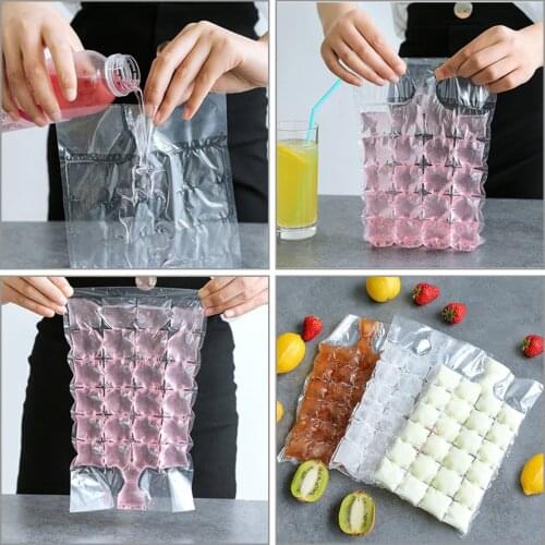 10Pcs/Set Ice Cream Molds Disposable Ice bag For Juice Water Ice Cream Whisky Ice Cube Molds Party Kitchen Accessories