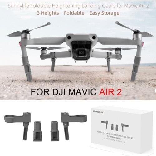 4PCS Foldable Landing Gear For DJI Mavic Air 2 Drone Support Leg Heightening Stabilizers Protectors for Mavic Air 2 Accessories
