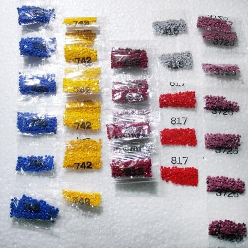 5D 3D Diamond Painting Embroidery Mosaic Accessory Tools Resin Diamond Stone Pearl Square Round Drill For Miss Stone BK