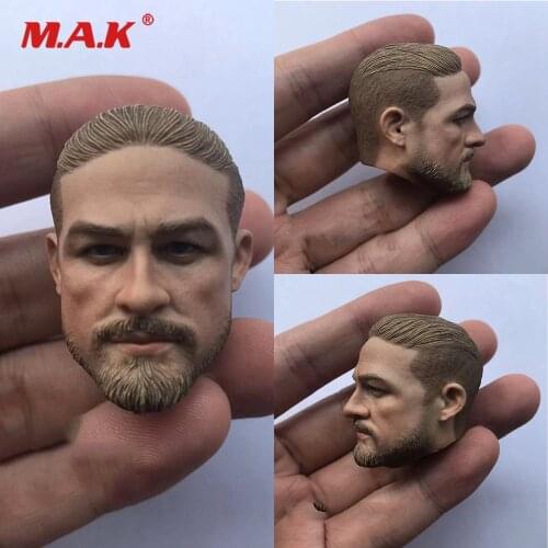 In Stock 1/6 Male Figure Accessory The Lost City of Z Sons of Anarchy Charlie Hunnam Head Sculpt Carved Model for 12'' Body
