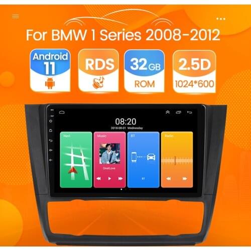 Android 11 Version for BMW 1-Series 1 Series E88 E82 E81 E87 2004-2012 Car Stereo Multimedia Player GPS Navigation with WIFI RDS