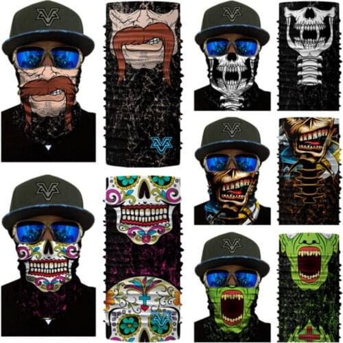 Skull Mouth Bandana Balaclava Hunting Fishing Outdoor Military Breathing Motorcycle Ski Cycling Protection Drop Shipping