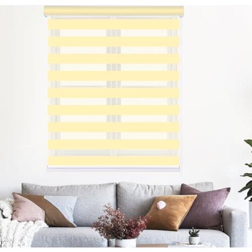 Free shipping customized window decoration curtains double layer zebra blinds easy to install
