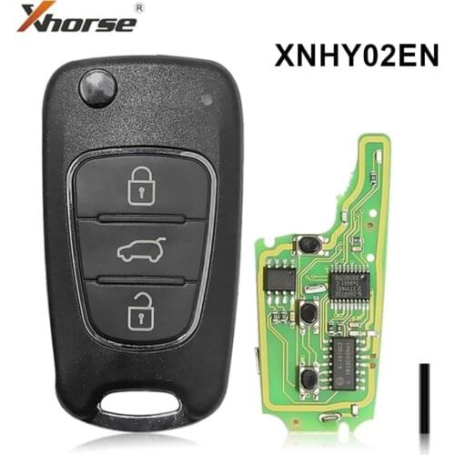 3 Buttons Xhorse Wireless Universal Remote Key English Version for Hyundai Style for VVDI Mini Key Tool Max VVDI2 XNHY02EN