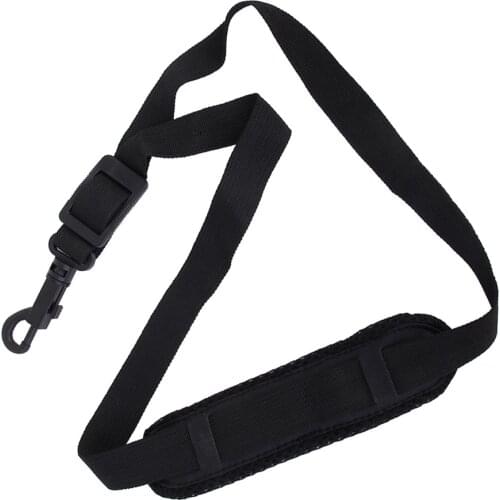 Black Adjustable Nylon Padded Saxophone Sax Neck Strap with Plasitc Snap Hook