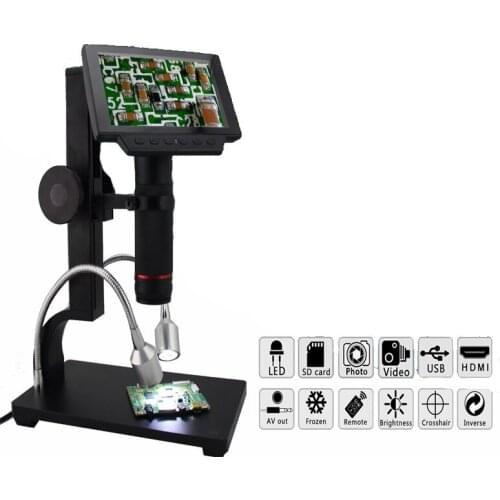 Remote control ADSM302 5 inch Digital Microscopes Electronic USB Microscope for Industrial Maintenance camera Magnifier