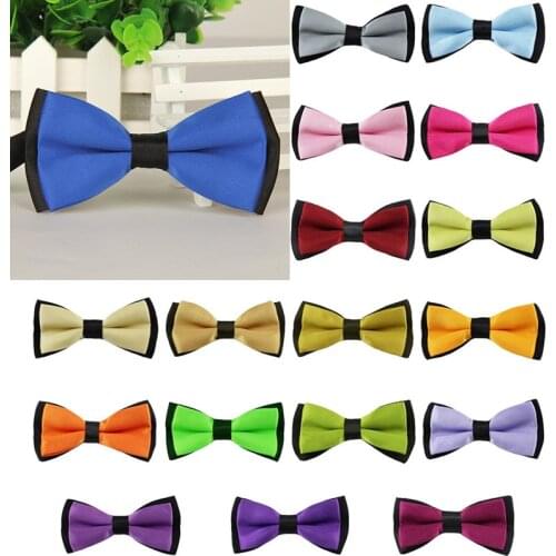 Kid Bowties Solid Butterfly Bowtie Wedding Accessories Gift TiesParty Neckwear New Wholesale Bowknot FA106