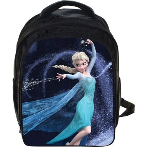 Disney New cute cartoon Elsa Anna pattern backpack children kids schoolbag girls bag nylon backpack kids schoolbag backpack