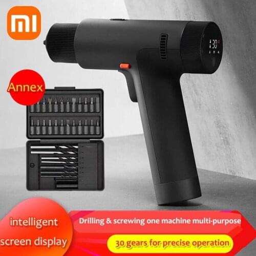 Xiaomi Mijia Smart Brushless Smart Home Electric Drill Smart Screen Displays Multi-function Home DIY Screwdriver Power Tool