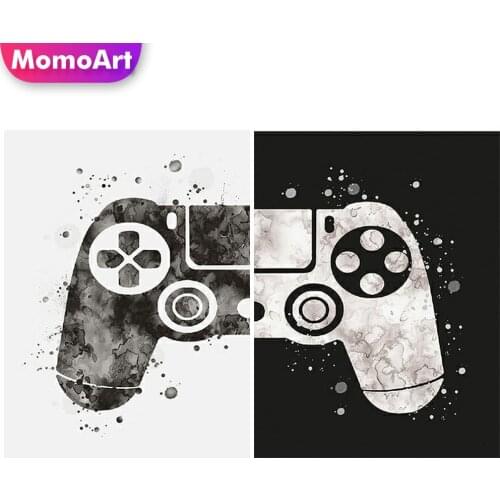 MomoArt Diamond Painting Game Console Full Drill Square Diamond Embroidery Scenery Cross Stitch Mosaic Rhinestones Handicraft