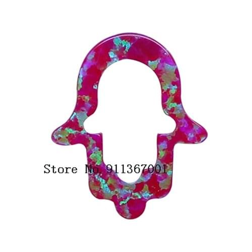 50pcs Size 11*13 loose fatima hand opal pendant wholesale