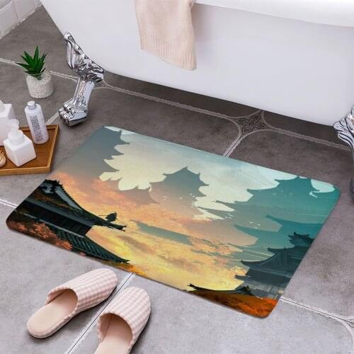 Lone Wolf 1 3D Print Doormats Rectangle Non-Slip DoorMat Bedroom Kitchen Entrance Print Door rugs Dropshipping