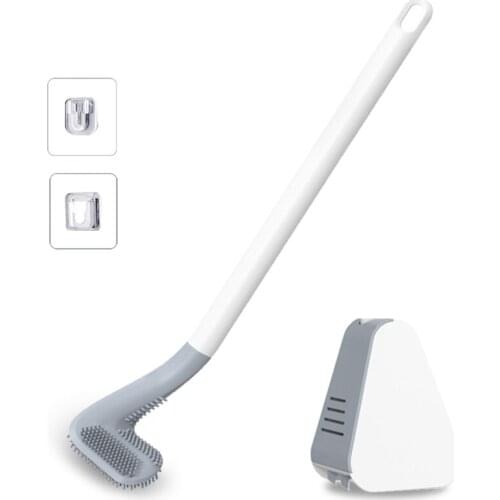 Golf Toilet Brush with Long Handle Wall Mount Cleaning Brush and Holder Durable