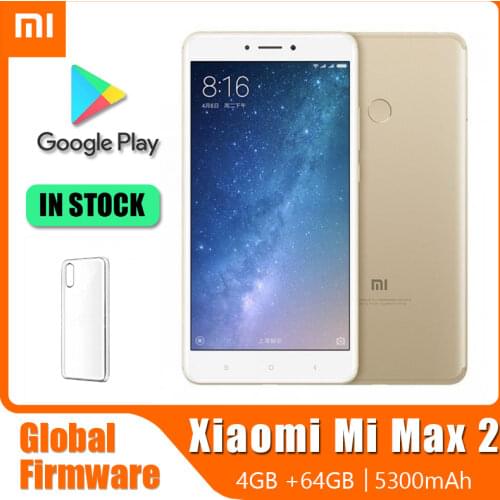 Xiaomi Mi Max 2 4G 64G 6.44inch 4G LTE 5300mAH Rear-mounted Fingerprint Android Cellphone Unlocked refurbished