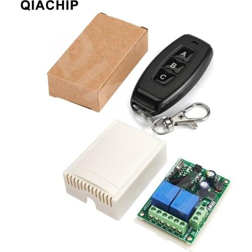 433Mhz AC 110V 220V 2CH Relay Receiver Module Transmitter Universal Wireless Remote Control Switch for Motor Lamp LED Light DIY