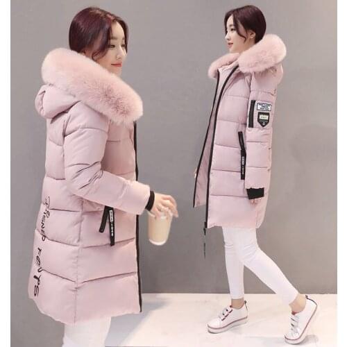 Women Parkas Winter Ladies Casual Long Coats Woman Jackets Winter Women Hooded Cotton Parkas Warm Coat Outwear