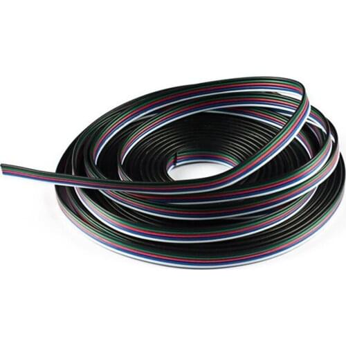 10m RGBW Extension Cable Line Cord Connector 5pin 5 Color Stand Wire for RGBW RGBWW LED strip Ribbon Lamp Tape Lighting