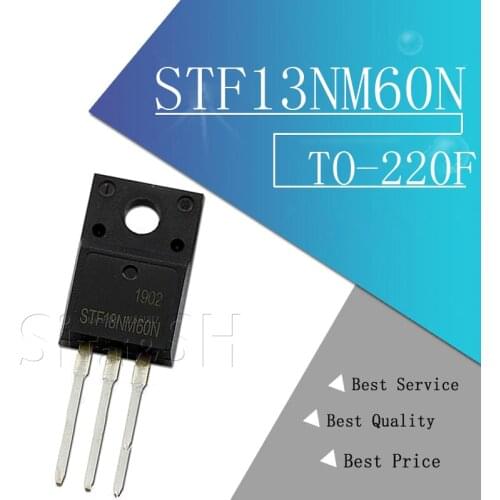 10PCS STF13NM60N 13NM60N 13NM60 MOSFET N-CH 600V 13A TO-220F