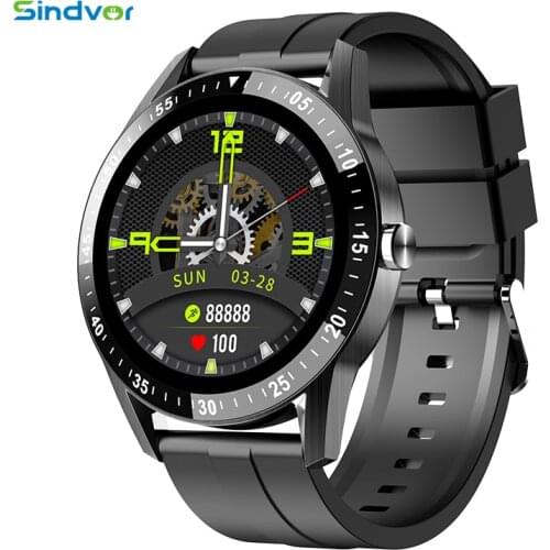 2021 Smart Watch IP67 Waterproof Sport Fitness Tracker Sleep Heart Rate Monitor Bluetooth Round Case SmartWatch For iOS Android