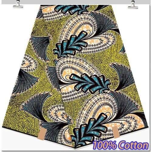 2021 high quality soft ankara fabric Smooth african real wax print cotton 100% tissus wax africain print wax cotton 6yard SP7279