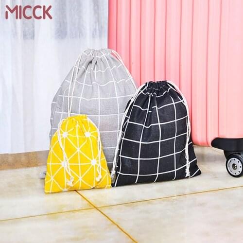 5PCS Portable Drawstring Bags Cotton Handbag Storage Bags Organization Clothes Bag Travel Clothing Shoes Pouch Sundries 60XX