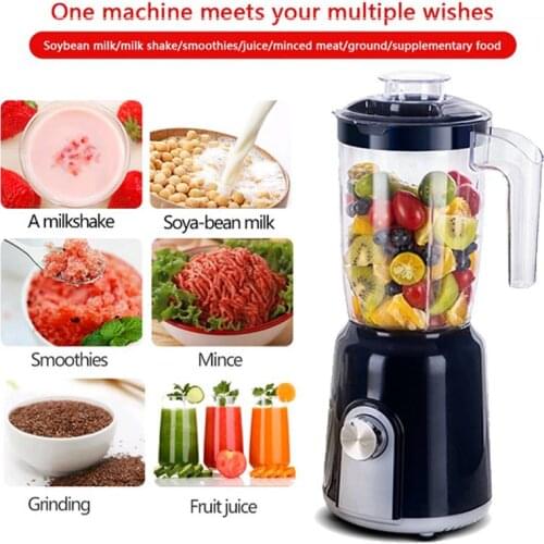 2-in-1 1.5L High Power Blender Mixer Electric Juicer Machine Smoothie Blender Food Processor Personal Juice Blender Cup