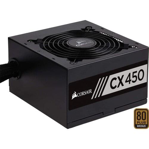 Corsair PSU CX Series 450 Watt 80 Plus Bronze Certified Modular Power Supply CX450 (CP-9020101-NA) NEW ORIGINAL