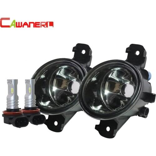 Cawanerl For 2003-2010 Nissan March 3/III (K12) Hatchback Car Accessories Fog Light Lampshade + H8 H11 LED / Halogen Bulb 12V